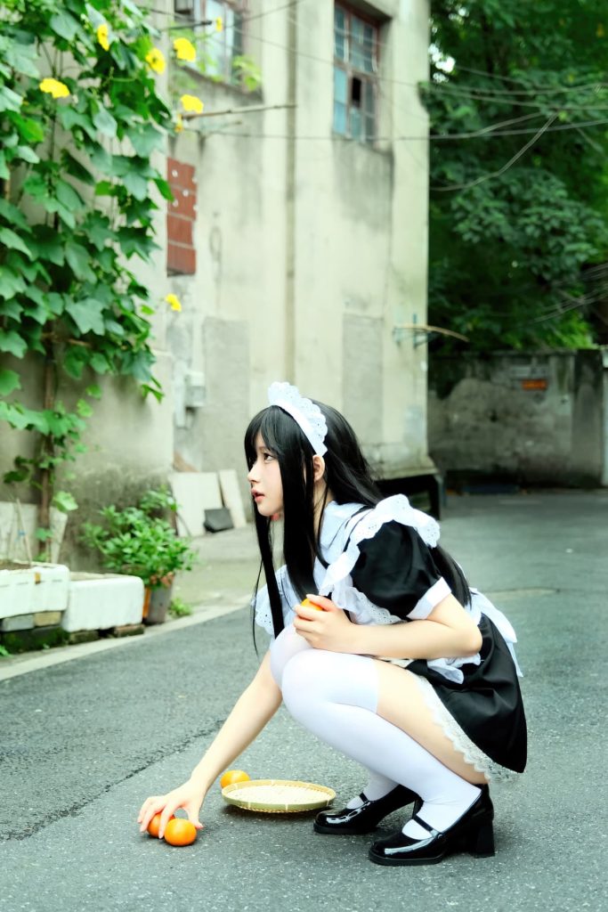 白莉爱吃巧克力 原理猪 深巷女仆 (4)