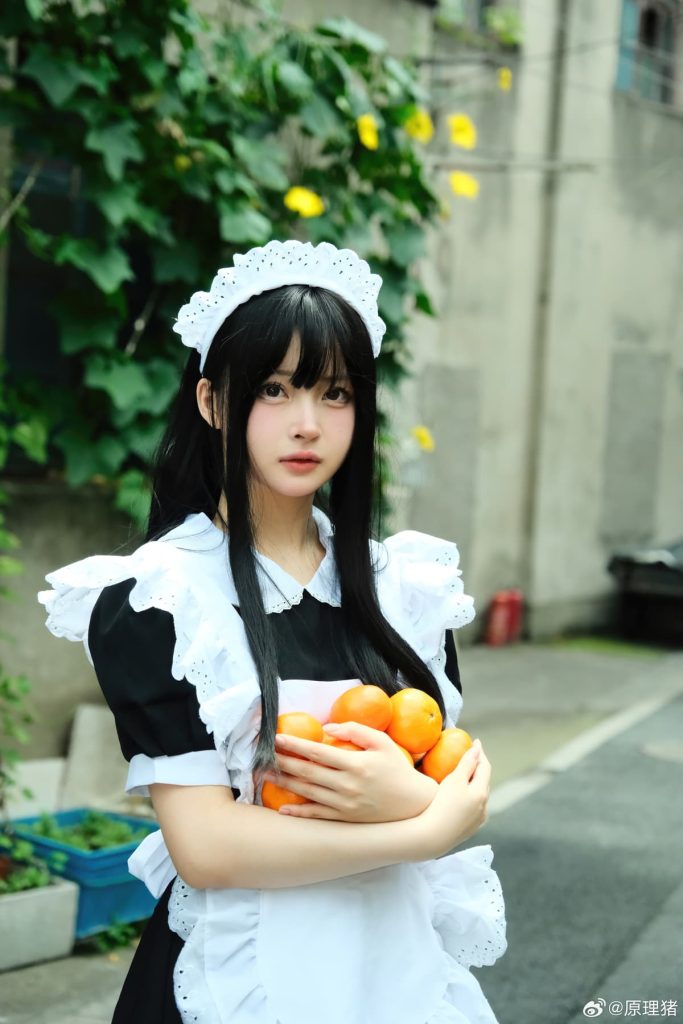 白莉爱吃巧克力 原理猪 深巷女仆 (7)