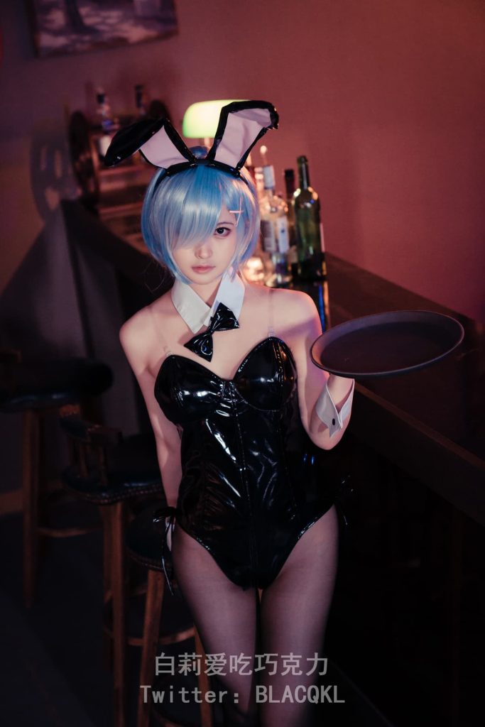 白莉爱吃巧克力 蕾姆兔女郎 (9)